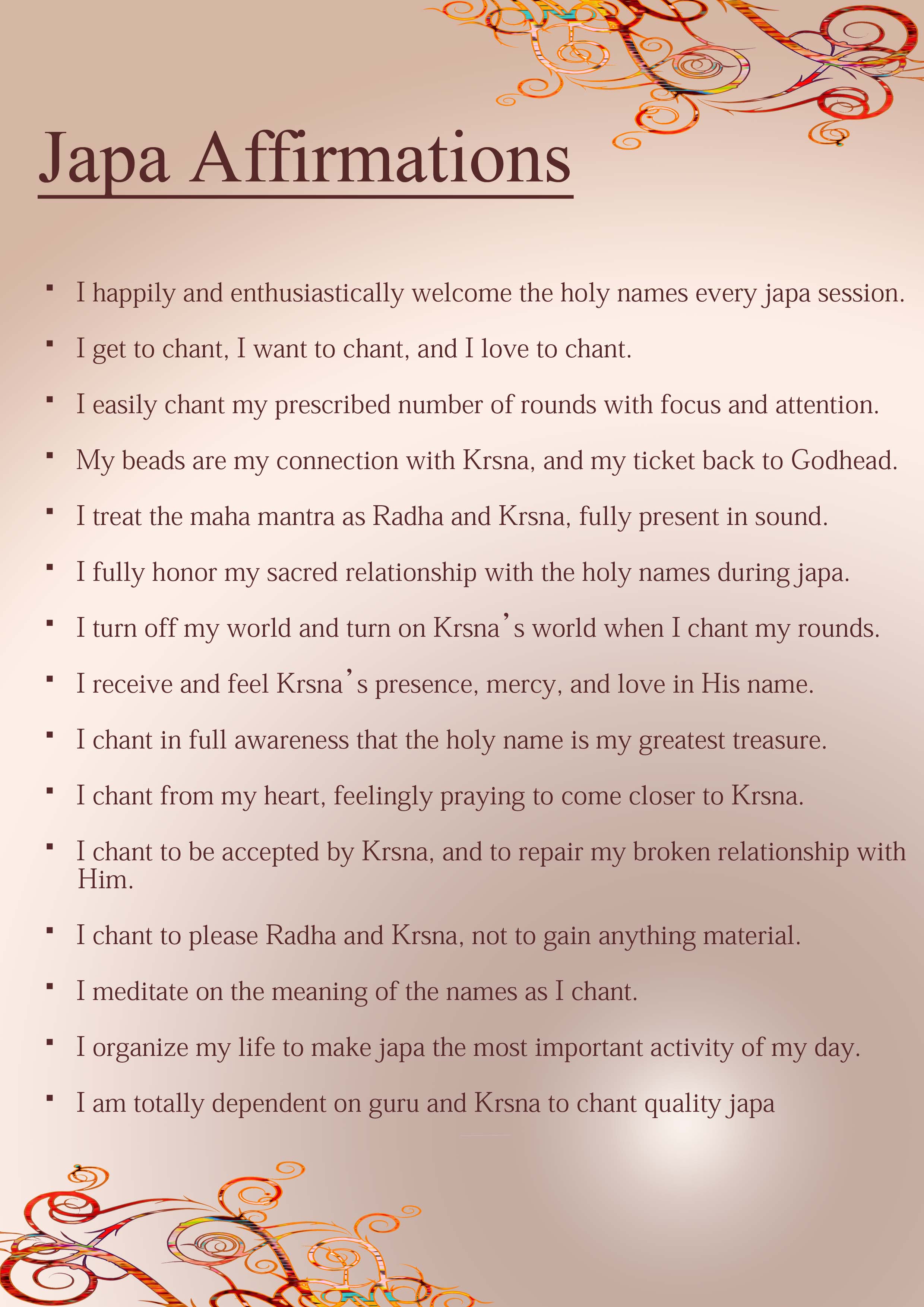 affirmations